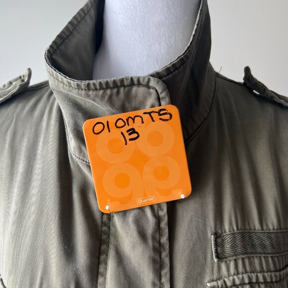 🫒Buffalo David Bitton Military Anorak Jacket - Army Green Utility Sz M!! - Picture 14 of 14